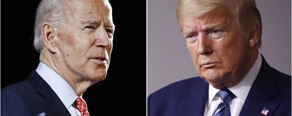 Комбинированная фотография бывшего вице-президента США Джо Байдена и президента США Дональда Трампа - 俄罗斯卫星通讯社