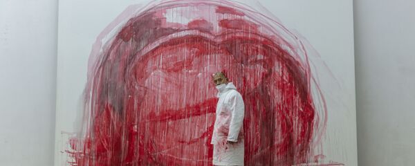 Художник Чжан Хуань в студии. Благодарность Pearl Lam Galleries - 俄罗斯卫星通讯社