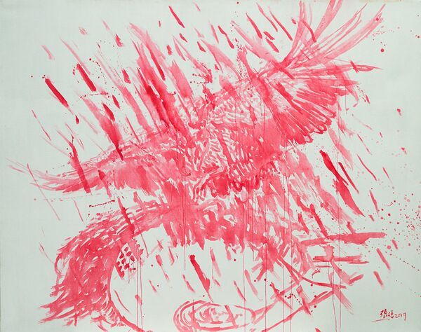 “我们在未来需要更多的爱”：艺术家张洹COVID-19作品将在冬宫展出 - 俄罗斯卫星通讯社