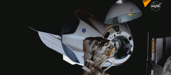 美國“龍”飛船與空間站對接兩名宇航員進入國際空間站 - 俄羅斯衛星通訊社