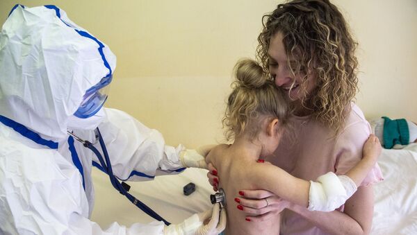 Дети с коронавирусной инфекцией - 俄罗斯卫星通讯社