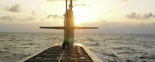 Закрытые ракетные шахты на подводной лодке класса Огайо USS Wyoming - 俄罗斯卫星通讯社