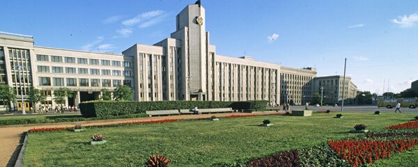 Здание парламента Республики Белоруссии в городе Минске - 俄罗斯卫星通讯社