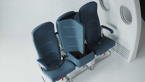 Travel technology company develops social distance middle seat designs for plane travel during pandemic - 俄羅斯衛星通訊社