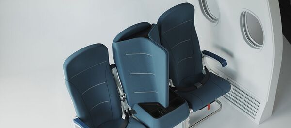 Travel technology company develops social distance middle seat designs for plane travel during pandemic - 俄羅斯衛星通訊社