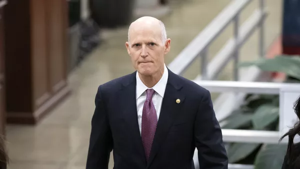 Sen. Rick Scott, R-Fla., walks on Capitol Hill, Tuesday, Feb. 4, 2020 - 俄羅斯衛星通訊社