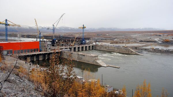  Строительство Усть-Среднеканской ГЭС на Колыме - 俄罗斯卫星通讯社