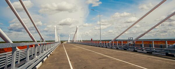 Международный мост через реку Амур (Хэйлунцзян) в районе городов Благовещенск (РФ) – Хэйхэ (КНР) - 俄羅斯衛星通訊社