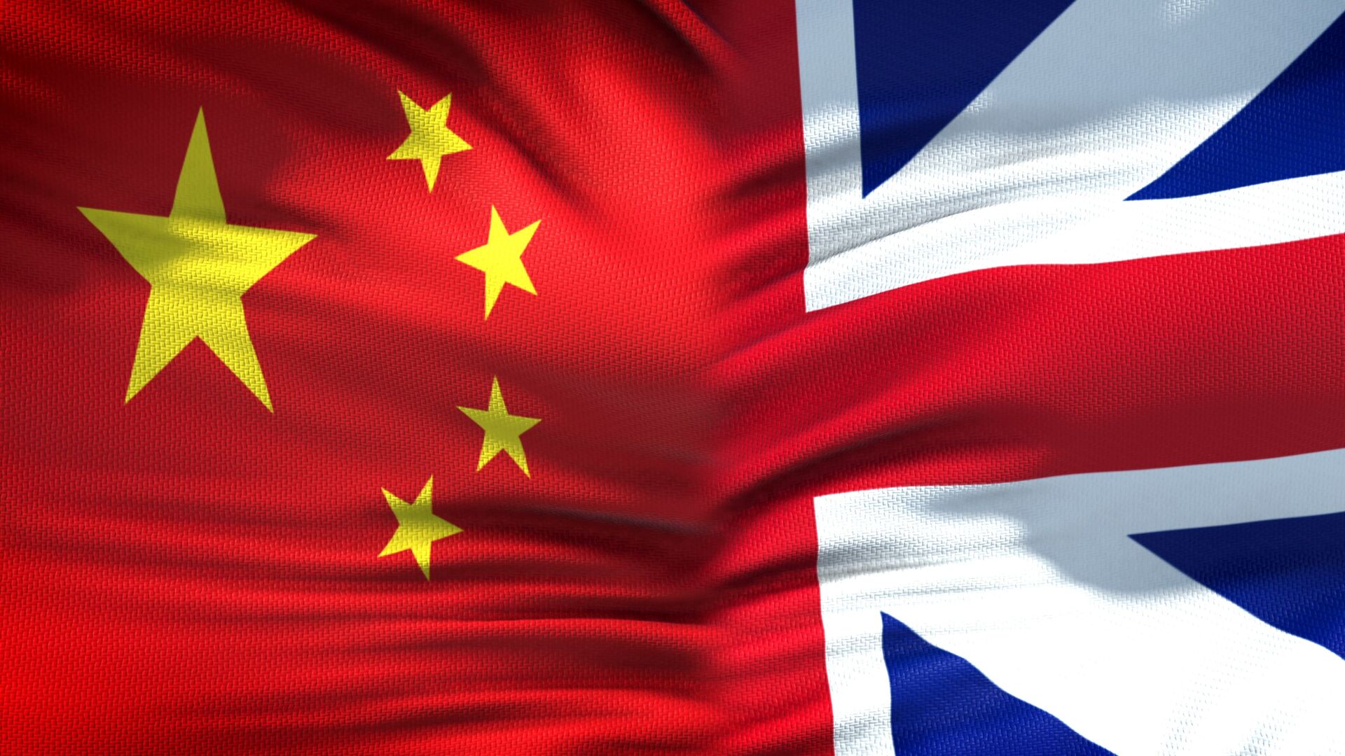 Флаги Китая и Великобритании - 永利官网卫星通讯社, 1920, 14.01.2022