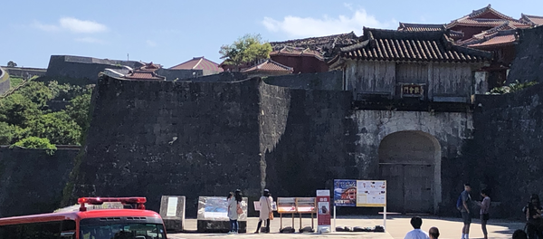 Замок Сури после пожара на острове Окинава, Япония  - 俄羅斯衛星通訊社