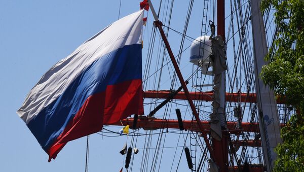 俄“謝多夫”號帆船從符拉迪沃斯托克啓航沿日本海航行 - 俄羅斯衛星通訊社