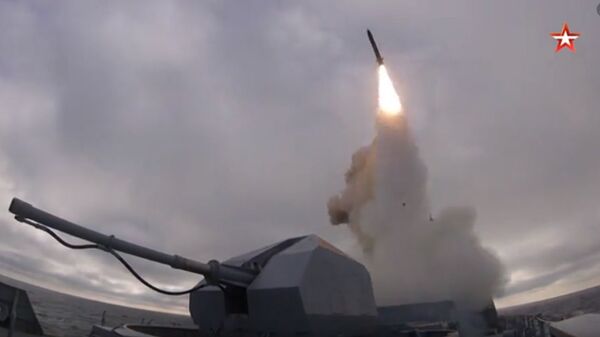 Пуск крылатых ракет Калибр в ходе учений в Черном море 9 января 2020 года - 俄羅斯衛星通訊社