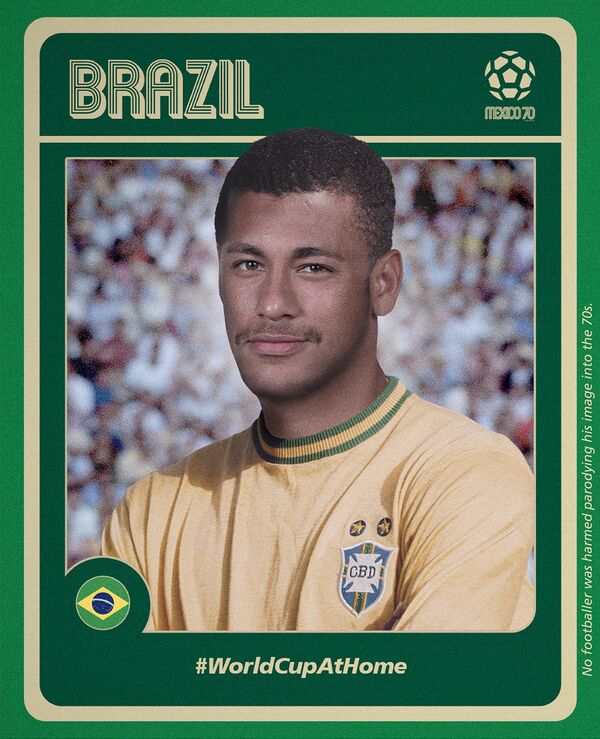 国际足联想象梅西和内马尔在1970年的样子 - 俄罗斯卫星通讯社