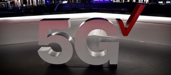 Логотип 5G в Маями. США Логотип 5G в Маями. США - 俄羅斯衛星通訊社