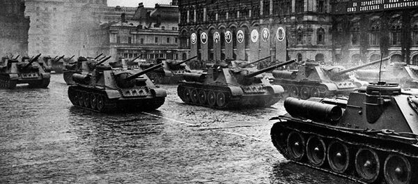 Парад военной техники 24 июня 1945 года - 俄罗斯卫星通讯社