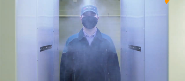 普京官邸的消毒隧道 普京官邸的消毒隧道 - 俄罗斯卫星通讯社