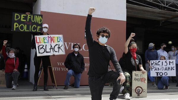 Протесты против расизма в Сан-Франциско - 俄羅斯衛星通訊社