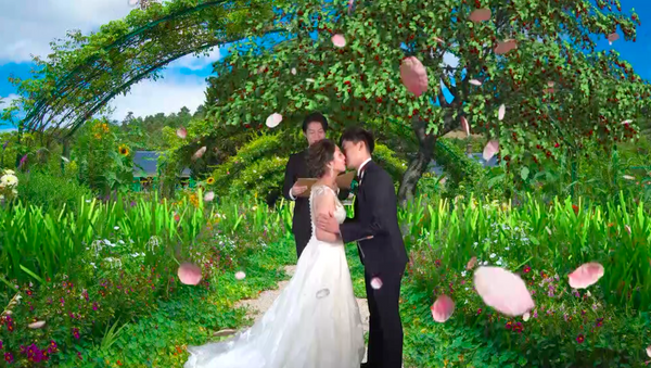 Виртуальная церемония бракосочетания в Японии - 俄羅斯衛星通訊社
