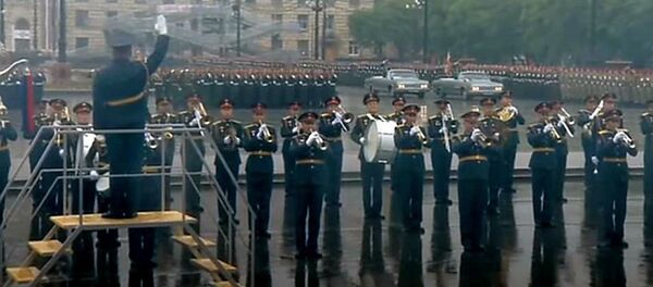 Парад войск Хабаровского гарнизона в честь юбилея Победы   - 俄羅斯衛星通訊社