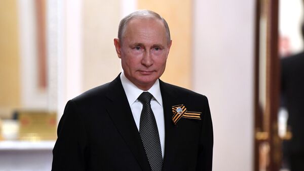 Президент РФ Владимир Путин в Кремле - 俄羅斯衛星通訊社