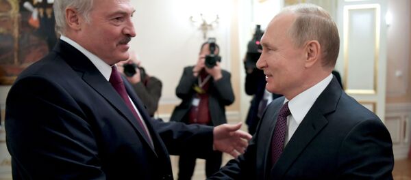 Президент Белоруссии Александр Лукашенко и президент РФ Владимир Путин  - 俄羅斯衛星通訊社