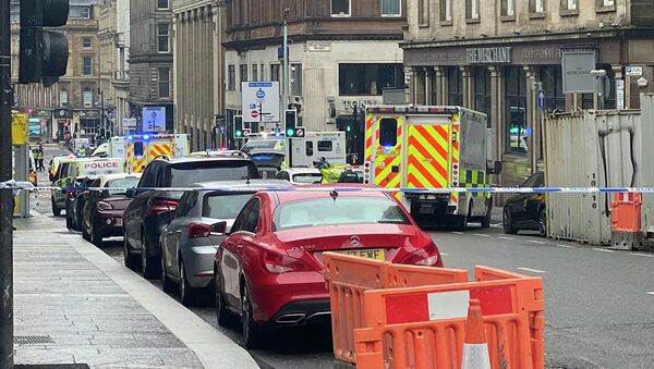 Полиция на месте инцидента в Глазго в Шотландии - 俄罗斯卫星通讯社