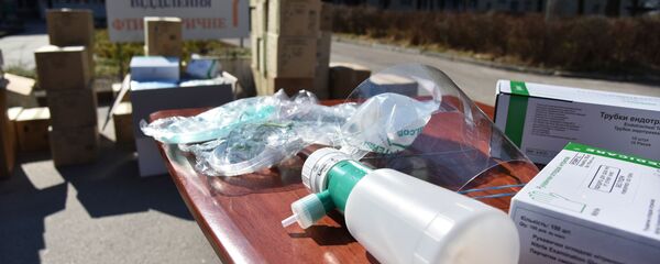 Медицинская гуманитарная помощь для борьбы с коронавирусом на Украине Медицинская гуманитарная помощь для борьбы с коронавирусом на Украине - 俄罗斯卫星通讯社