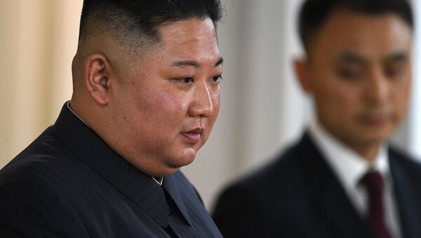  Председатель Госсовета Корейской Народно-Демократической Республики Ким Чен Ын - 俄羅斯衛星通訊社