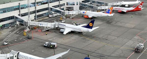 Самолеты на стоянке в аэропорту Домодедово - 俄罗斯卫星通讯社