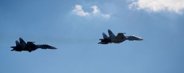 Истребители Су-27  - 俄罗斯卫星通讯社