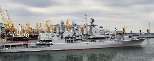  Украинский фрегат Гетман Сагайдачный в морском порту Одессы. - 俄罗斯卫星通讯社