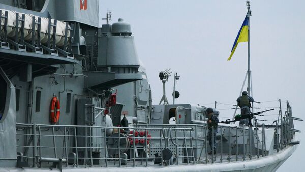 Украинский фрегат Гетман Сагайдачный в морском порту Одессы - 俄罗斯卫星通讯社