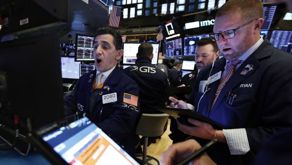 Трейдеры Нью-Йоркской фондовой биржи - 俄羅斯衛星通訊社