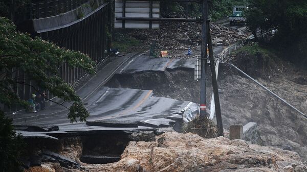 Последствия наводнения в префектуре Кумамото, Япония - 俄羅斯衛星通訊社
