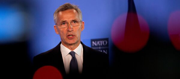 Генеральный секретарь НАТО Йенс Столтенберг во время пресс-конференции в Брюсселе - 俄罗斯卫星通讯社